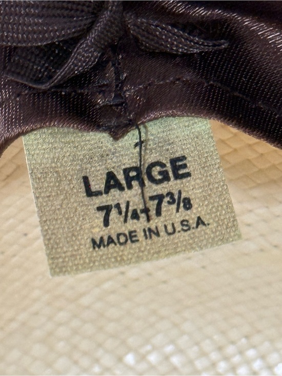 Stetson Natural Straw Hat with Brown Sweatband Large 7 1/4” - 7 3/8” main image 8